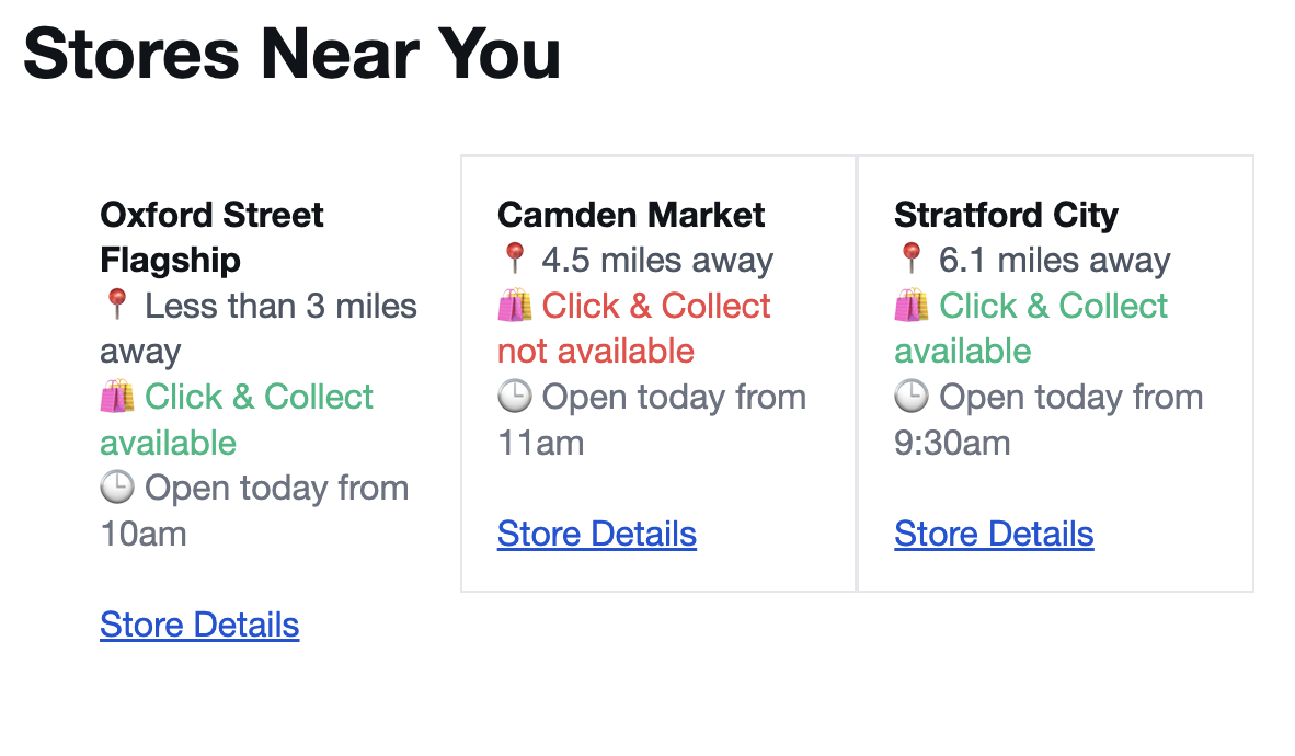 Local Store Use Case